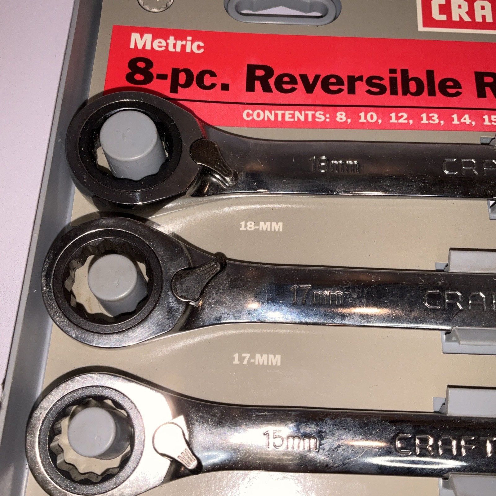 Craftsman 942405 8pc Metric Reversible Ratcheting Wrench Set USA 🇺🇸 8-18mm