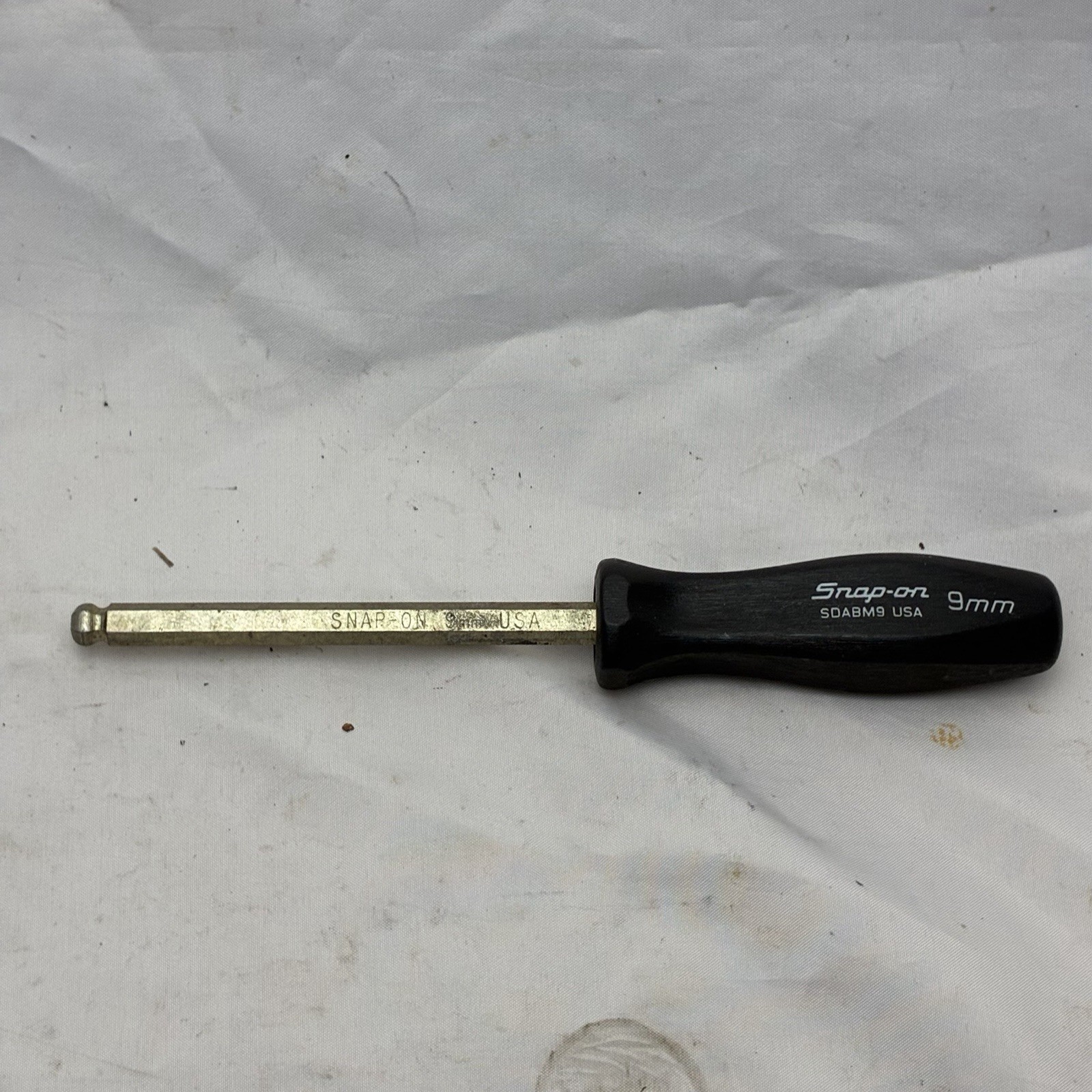 Snap-On SDABM9 9mm Ball Hex Head Driver Measuring 8-7/8» Long LTRK A-2