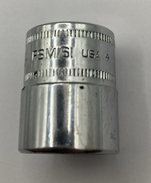 Used Snap On Snap-On Tools USA 3/8″ Drive 16mm 6-point Shallow Socket – FSM161