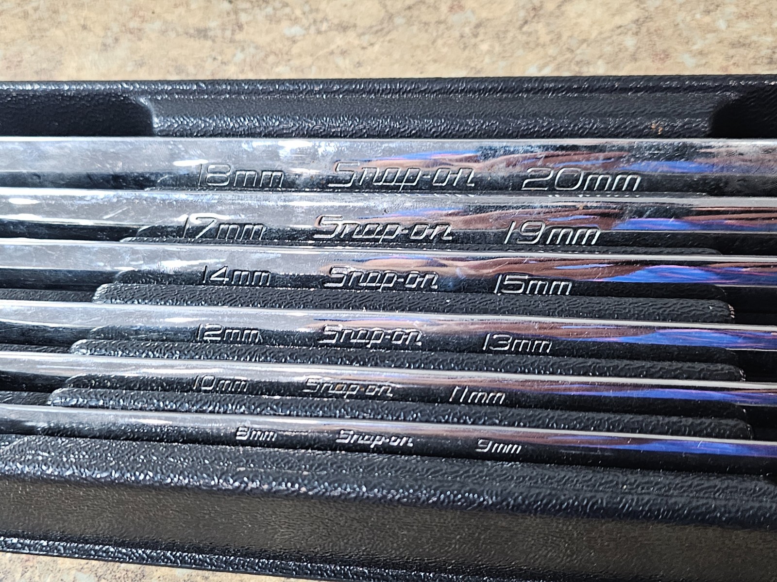Snap On Tools Metric Long Box Wrench Set 0° Offset 10-20mm 6pcs XDHFM606 USA