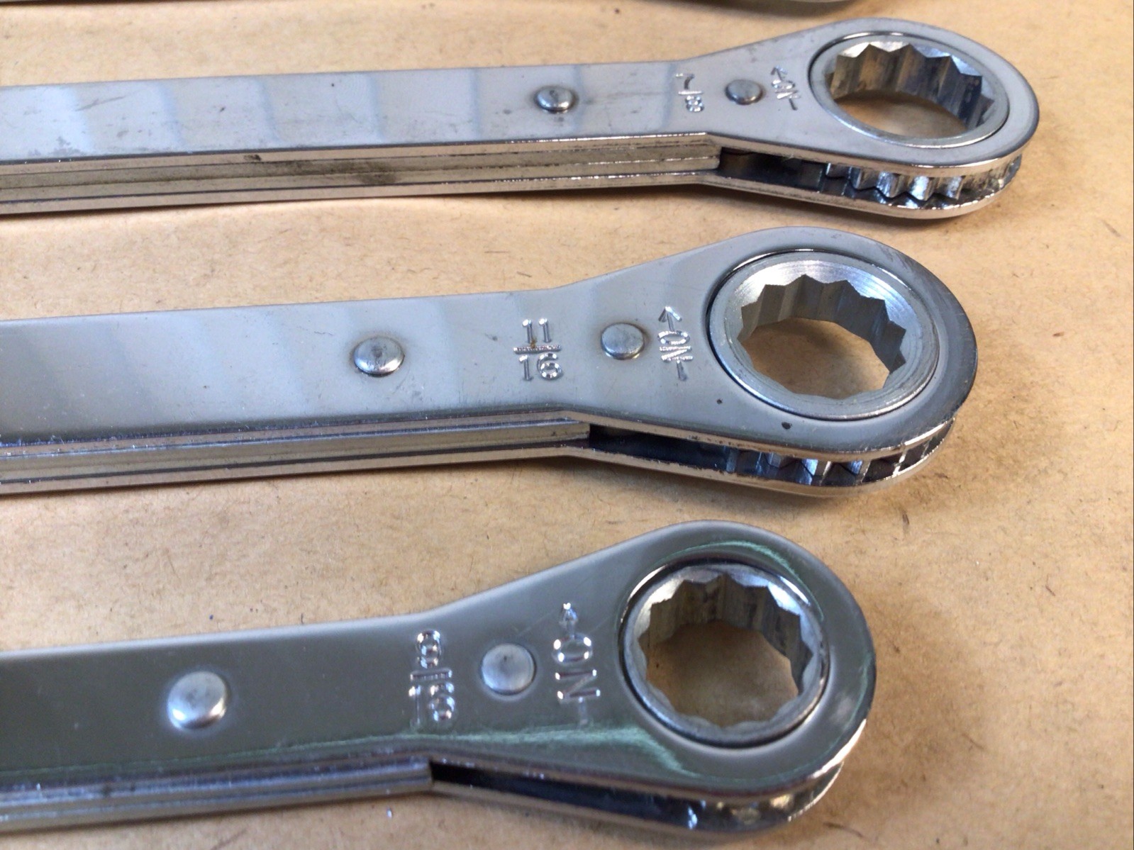 Matco 3/8” To 15/16” 12 Point Box Ratchet Wrench Set WRXL12142 To WRXL26302