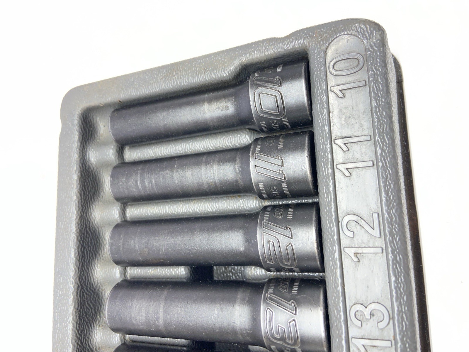 Snap On 315SIMMYA, 15pc Metric Deep Impact Sockets, 10-24mm, 1/2” Drive