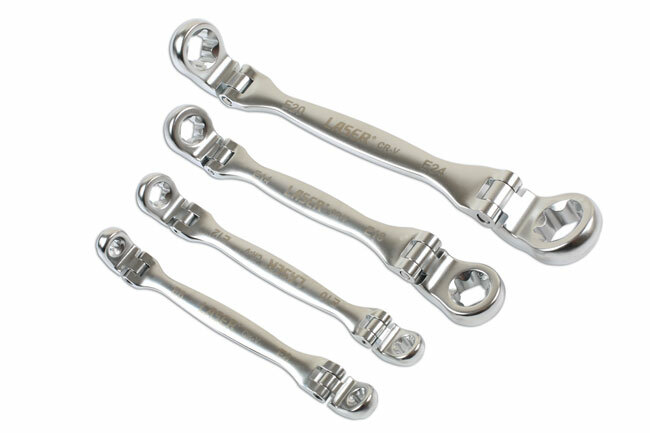 Laser 7260 4 Piece Double Flexible Star Wrench Set