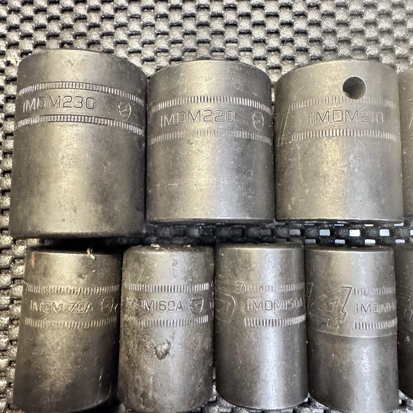 Snap-on Impact Socket Set IMDM100-IMDM230(10mm-23mm), 12 Point. Good Cond