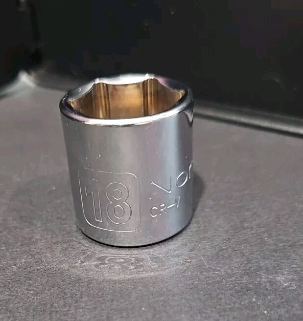 Northern 3/8 Drive 18mm 6 Point Shallow Socket O