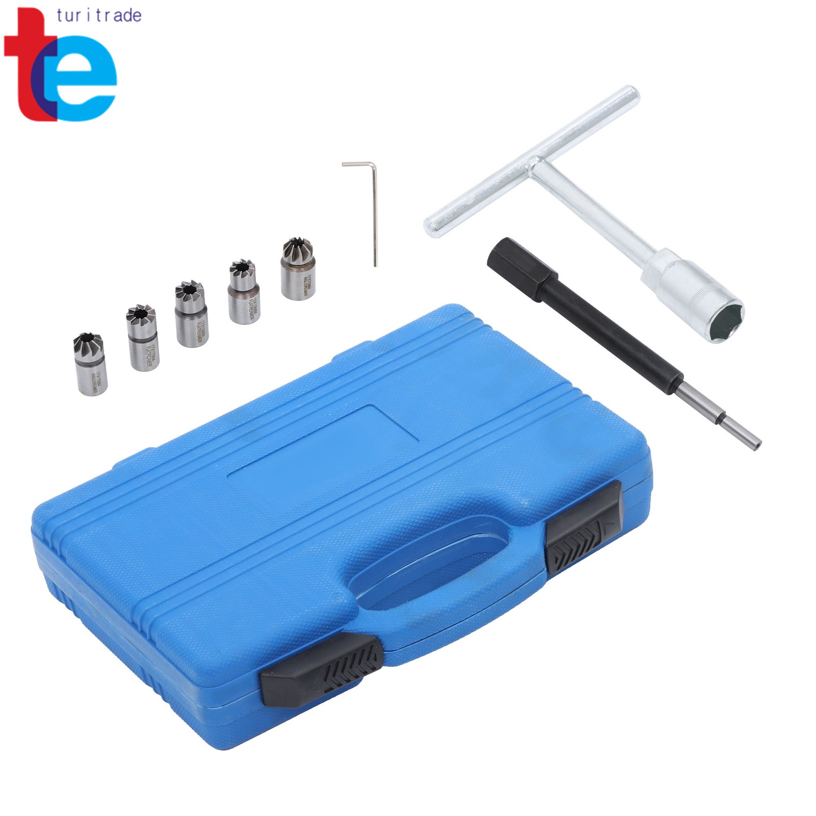 7pcs Diesel Injector Seat Cutter Set Cutter Cleaner Tool Set Carbon Remover Kit