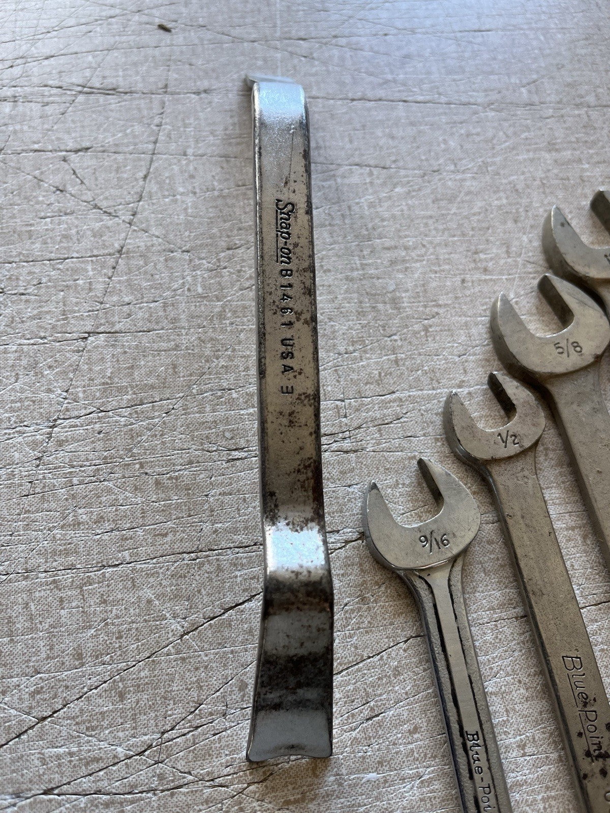 Snap On (vintage Lot Of 9) Wrenches Specialty Tools (Bluepoint) – See Photos