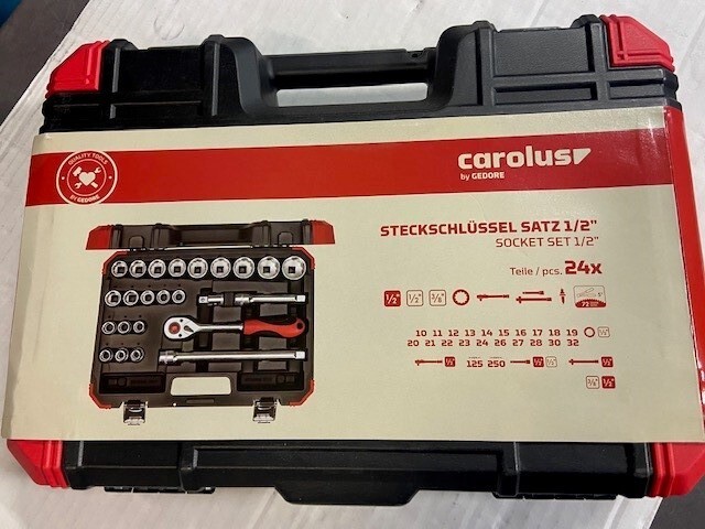 Gedore R69013024 Code# 3300056 Socket Set 1/2″, 24 Piece 10mm-32mm-NEW