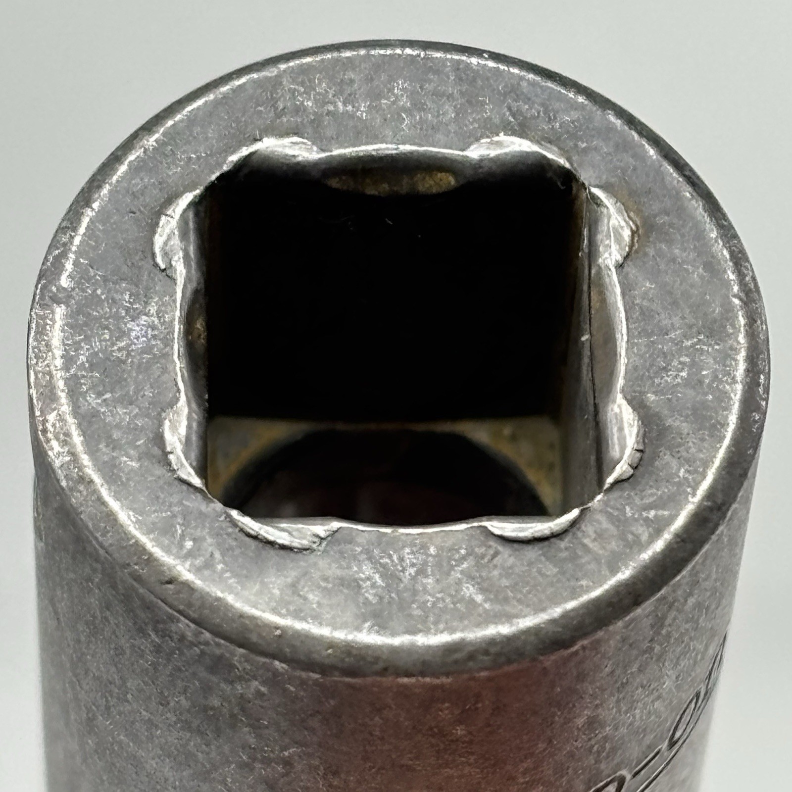 Snap On IMF160 3/8 Dr 6Pt SAE 1/2 Flank Dr Shallow Impact Socket USA VTG 1991