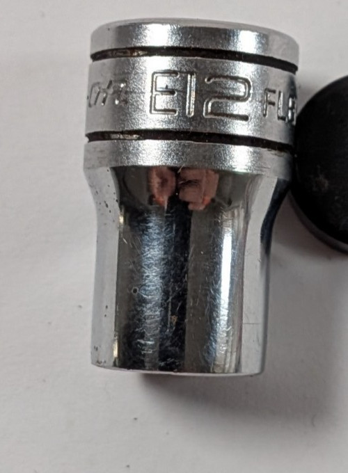 Snap-on Tools 3/8″ Drive E12 Inverted TORX Chrome Socket FLE120 wb7borg