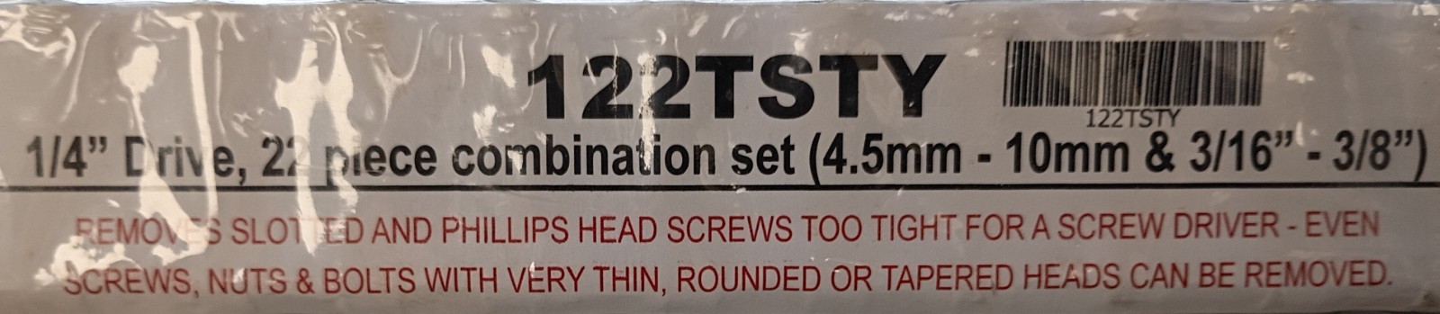 Blue-Point 122TSTY 1/4″ Metric/SAE Turbo Socket Set *NEW*
