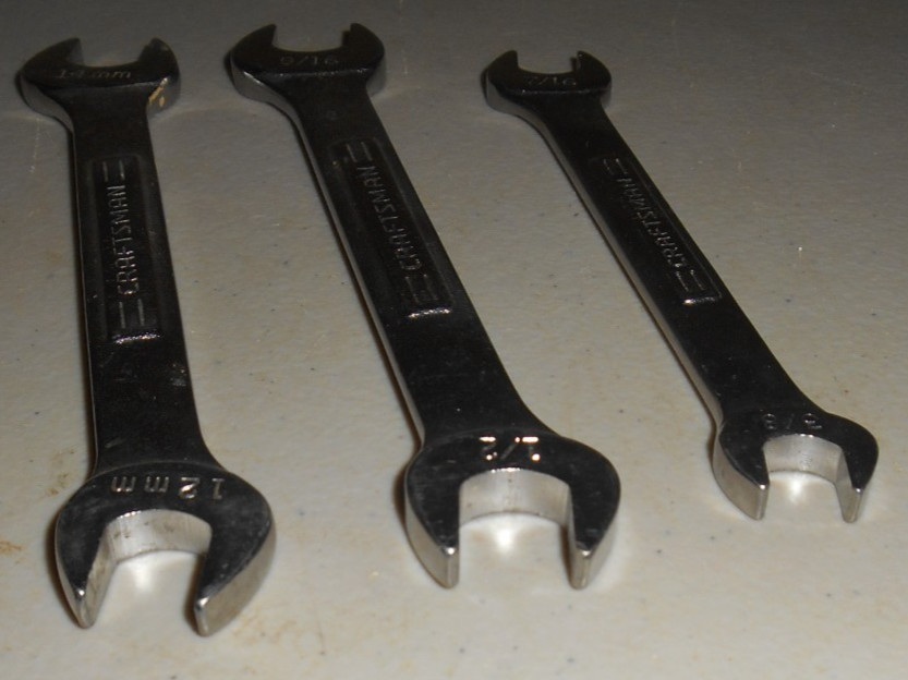 Lot of 9 Craftsman Wrenches VA – V – VV Series All Forged In USA