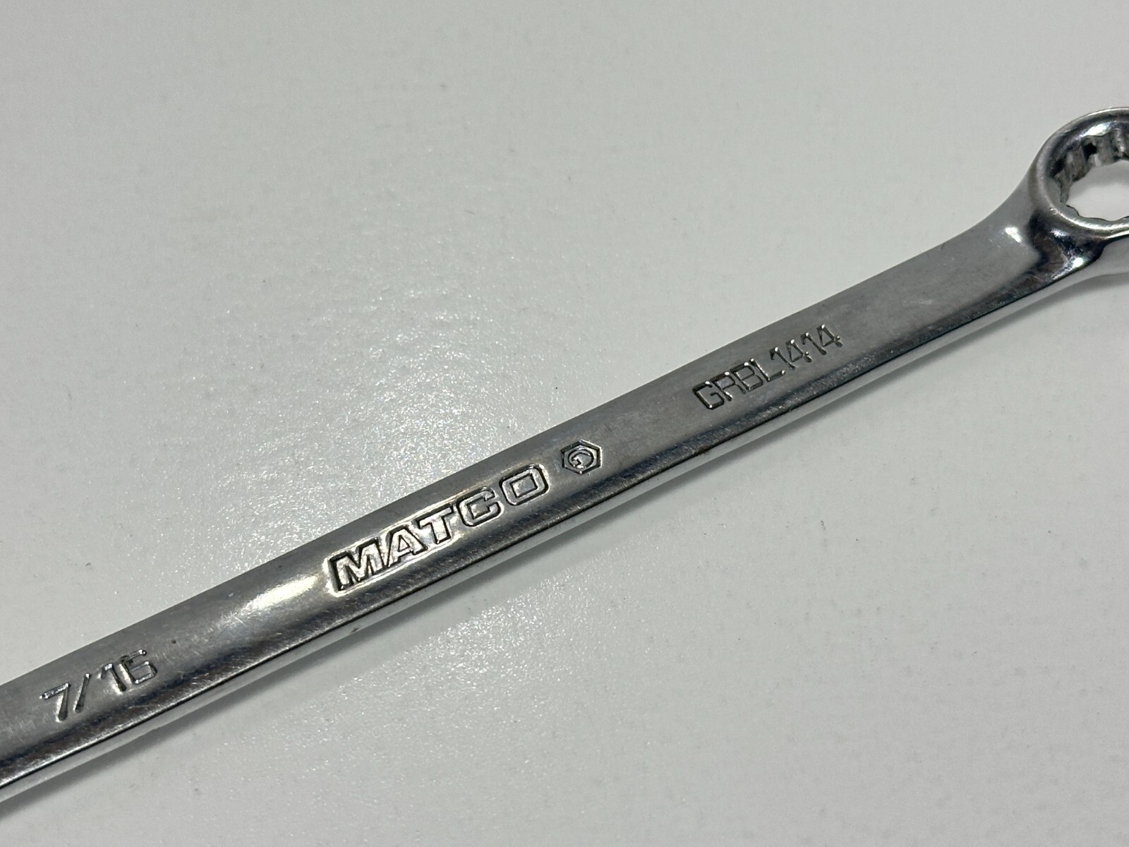 Matco Tools USA MADE GRBL1414 7/16″ SAE Double Box End Ratcheting Wrench, 12 PT.