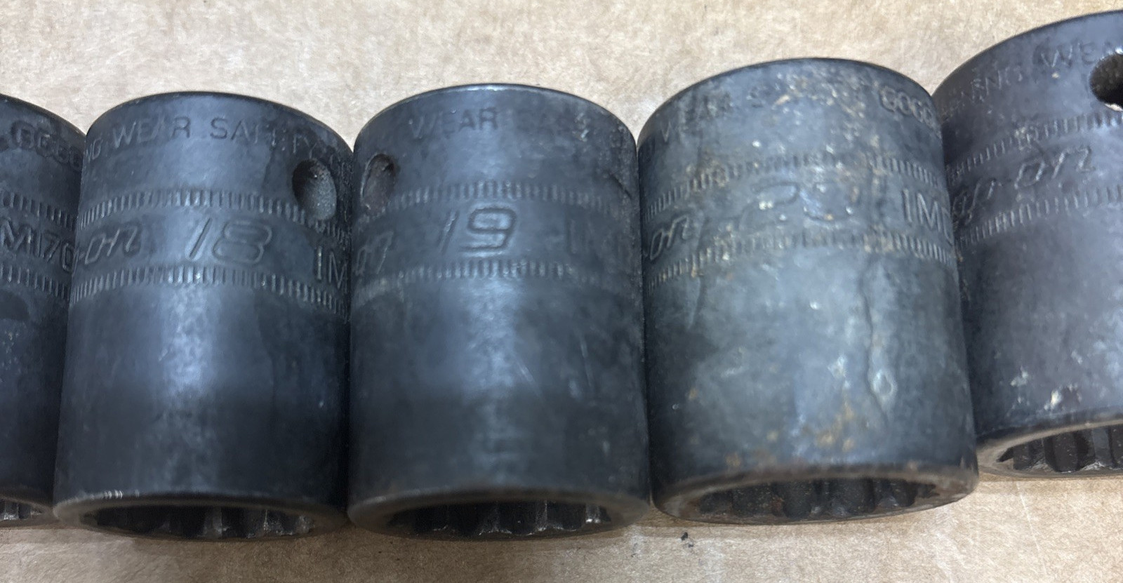 Snap-on 15 pc Metric Shallow Impact Socket Set IMDM