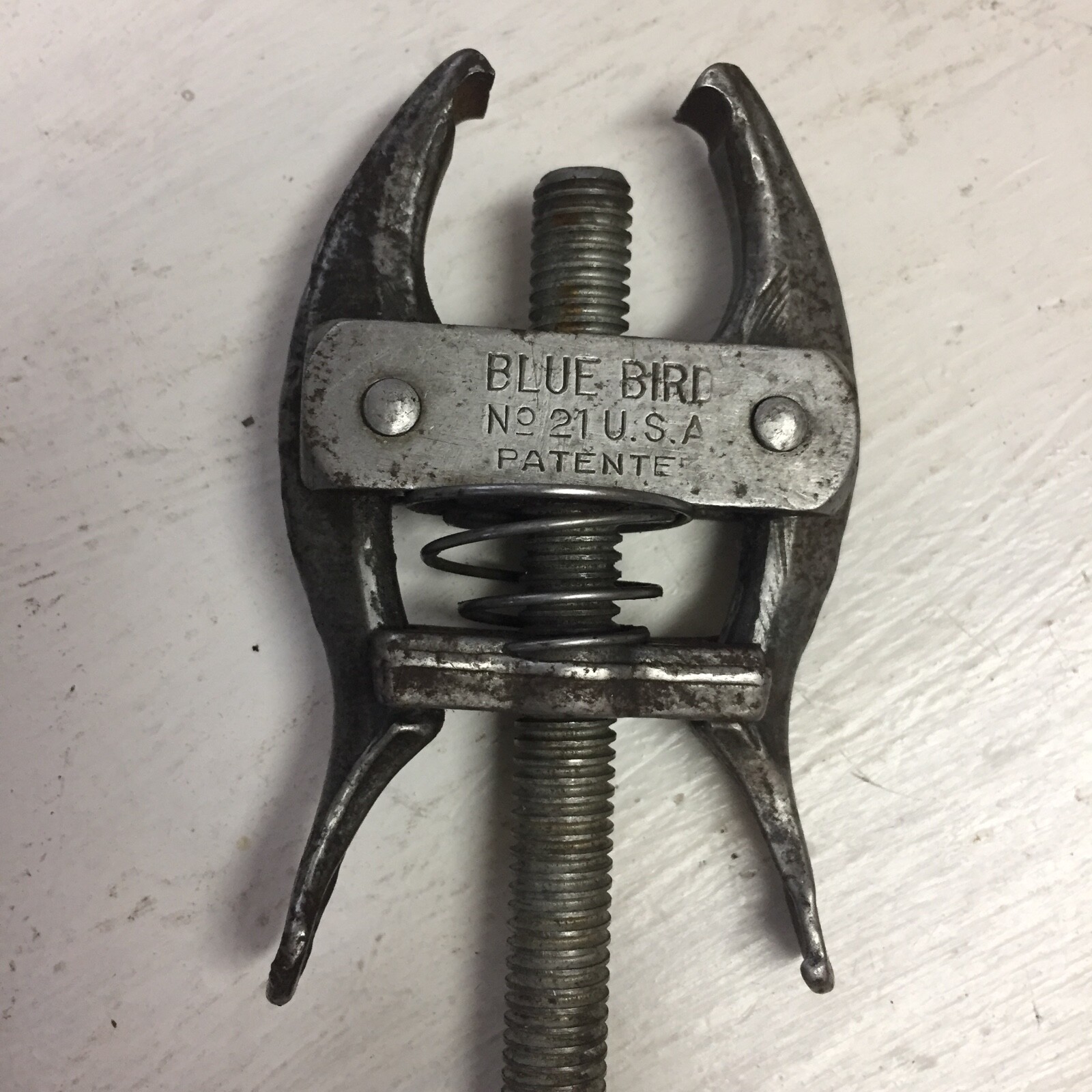Blue Bird No.21 Spring Loaded Battery Terminal Puller Tool Used Good Condition