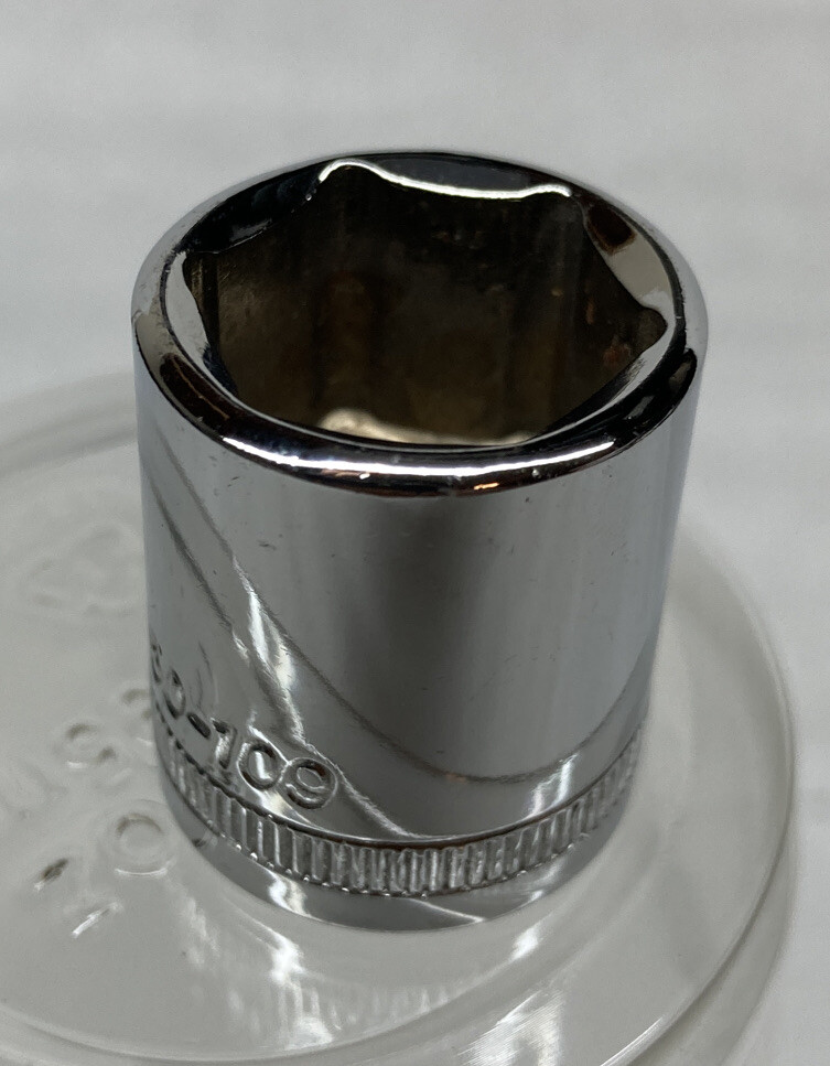 DURALAST 16mm 6 point Hex 3/8in Drive Shallow Metric Single Socket Polished