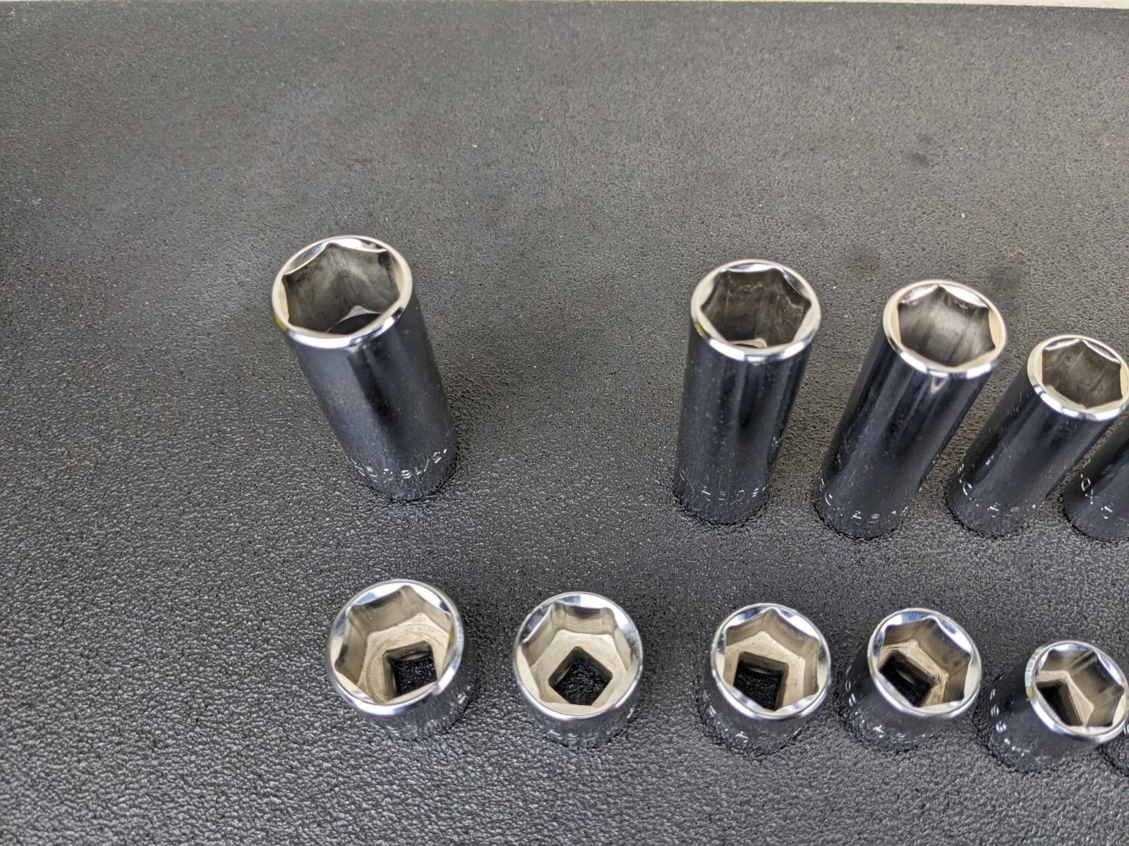 #bn926 Mac Tools SAE Metric Deluxe 3/8″ Drive General Service Set Socket Case