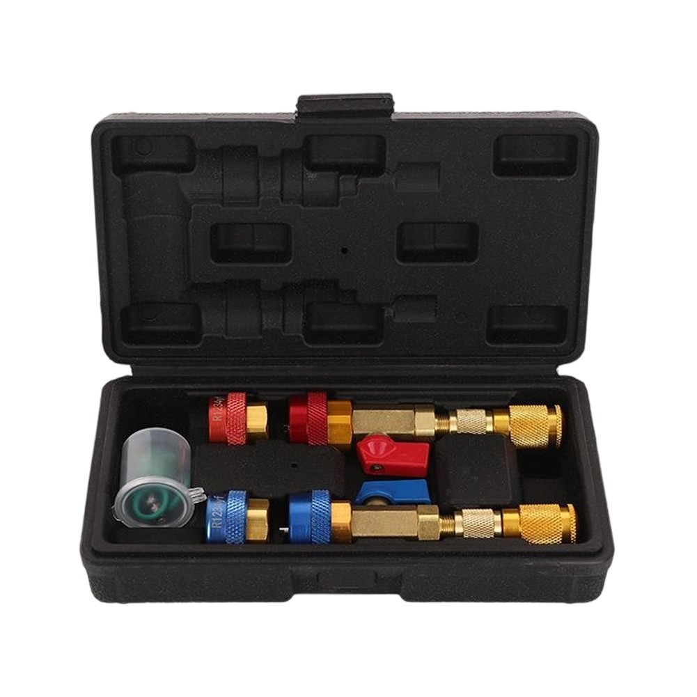 Professional Valves Core Remover Tool set for R134a R1234yf R22 Car Systems
