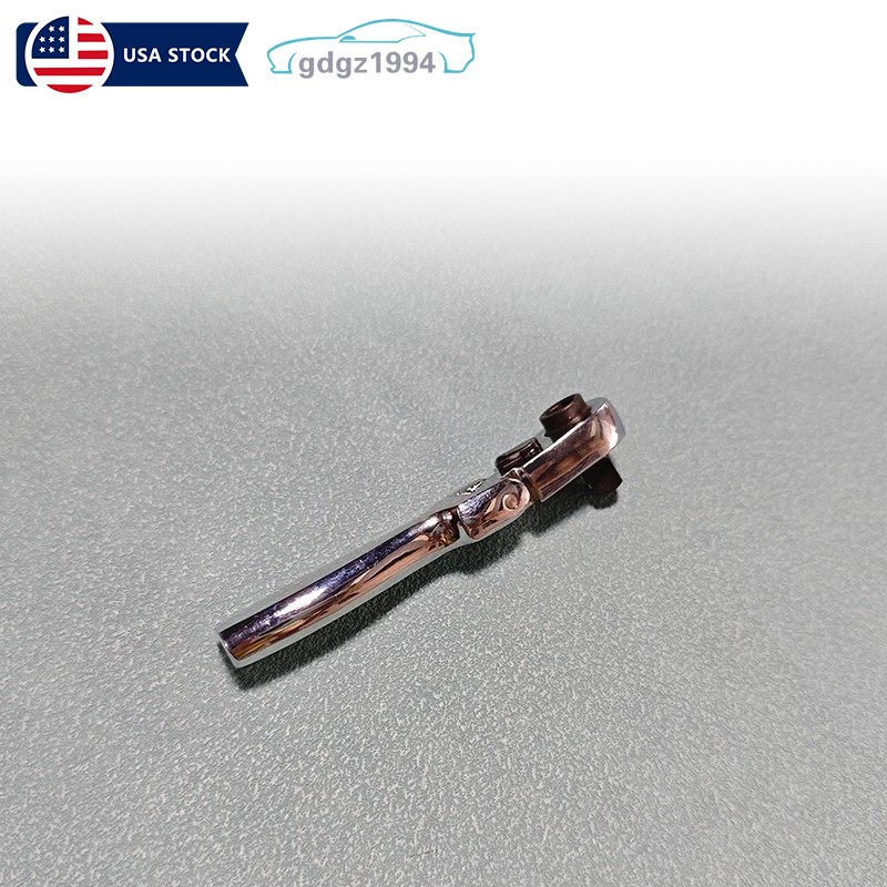 2 in 1 Drive Ratchet Handle Wrench Socket Spanner 1/4″ 72T Flexi Head Flattop