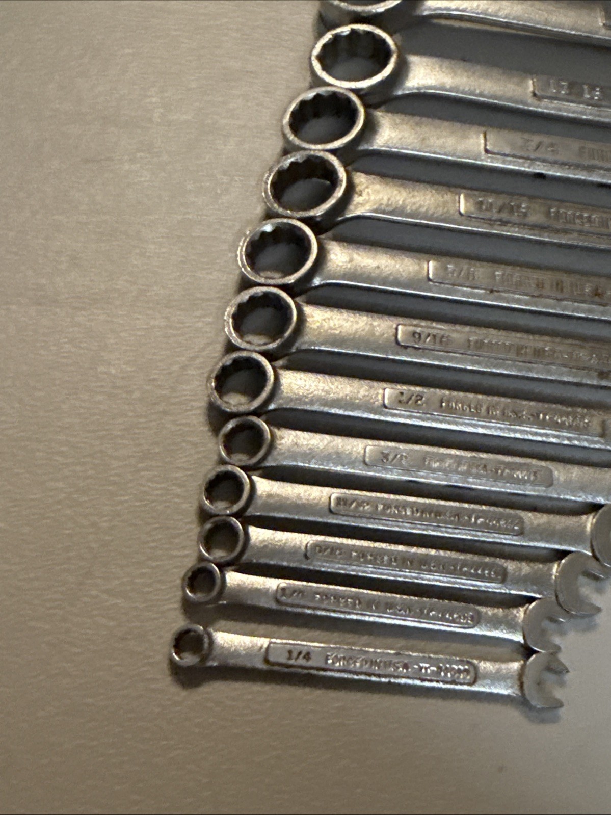 VTG Craftsman USA 21 PC Combination Wrench Set 12Pt Metric SAE VV Series