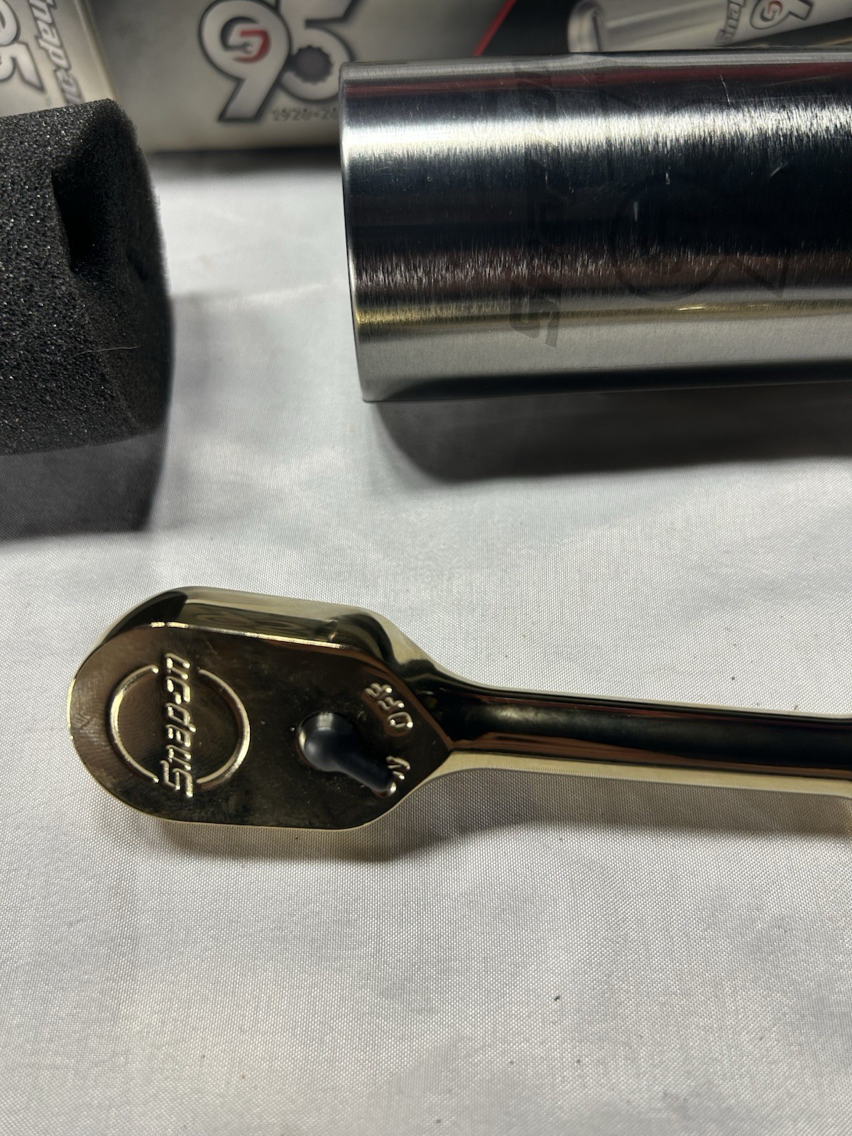 NOS 95th Anniversary Snap On Gold 3/8 Ratchet