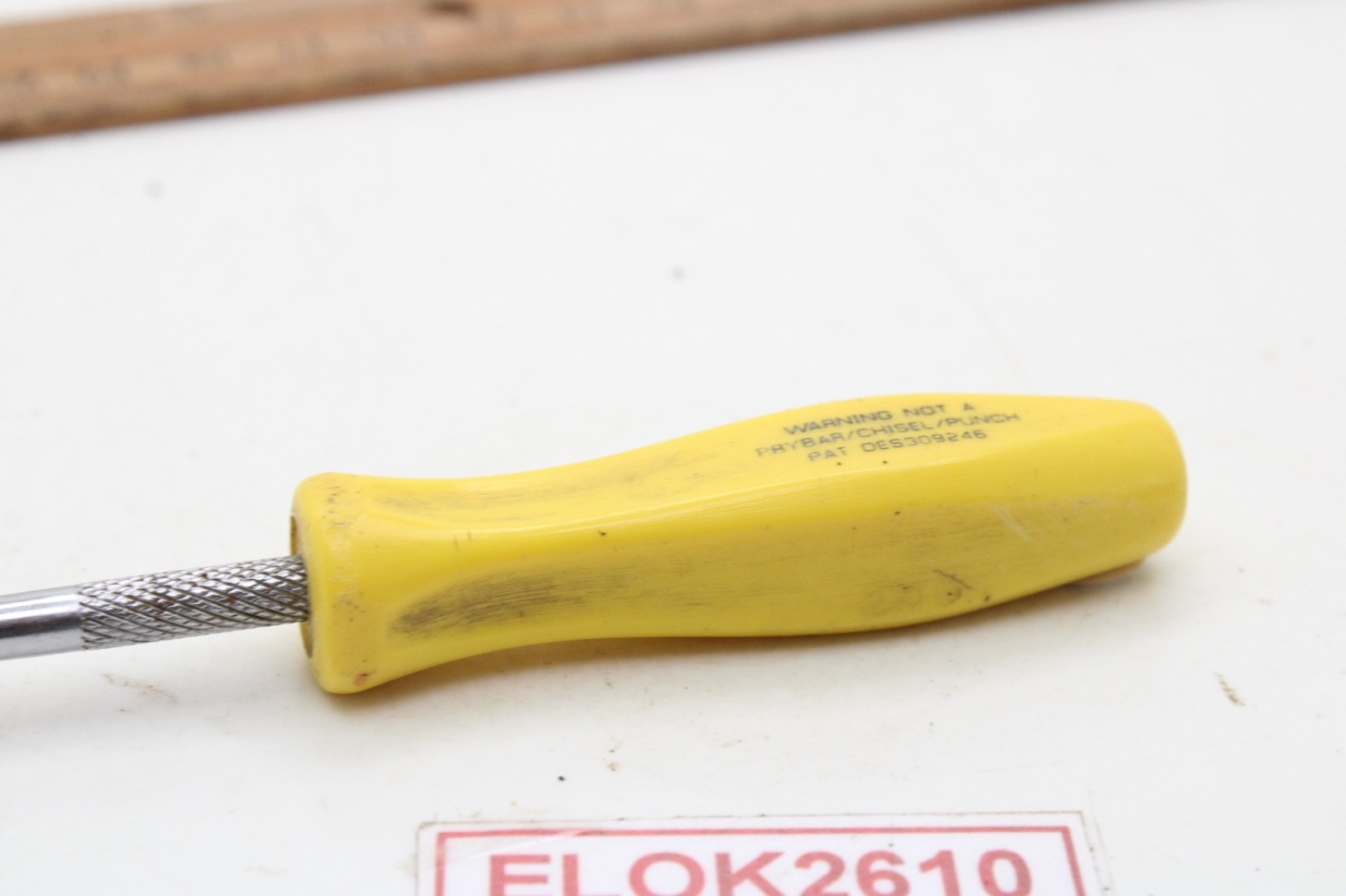 Snap-on SDDP301 #1 No. 1 Philips Head Mini Screwdriver Yellow Hard Handle USA