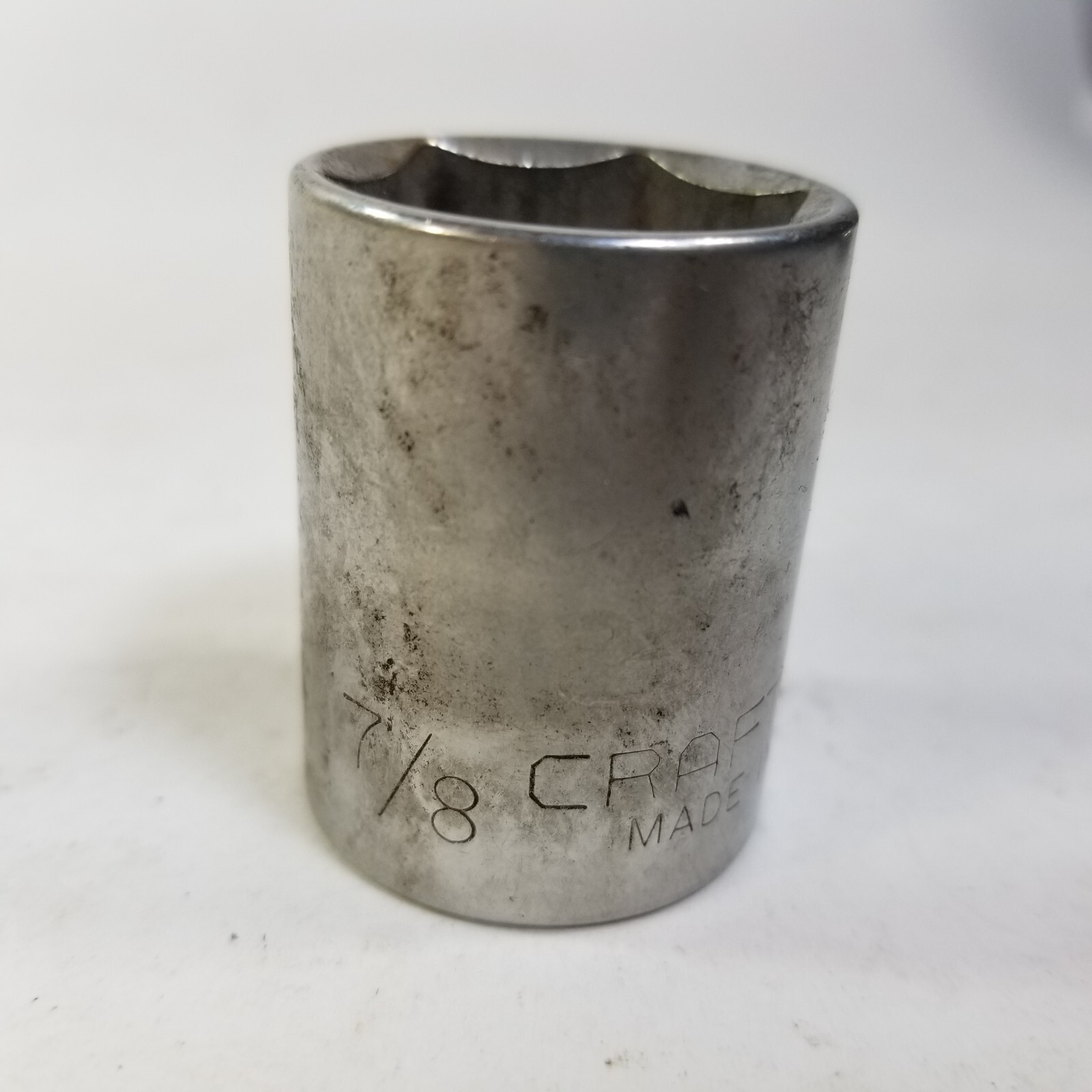 Craftsman Vintage 7/8″ 6 Point 1/2″ Drive Shallow Socket 44064 G Made in USA
