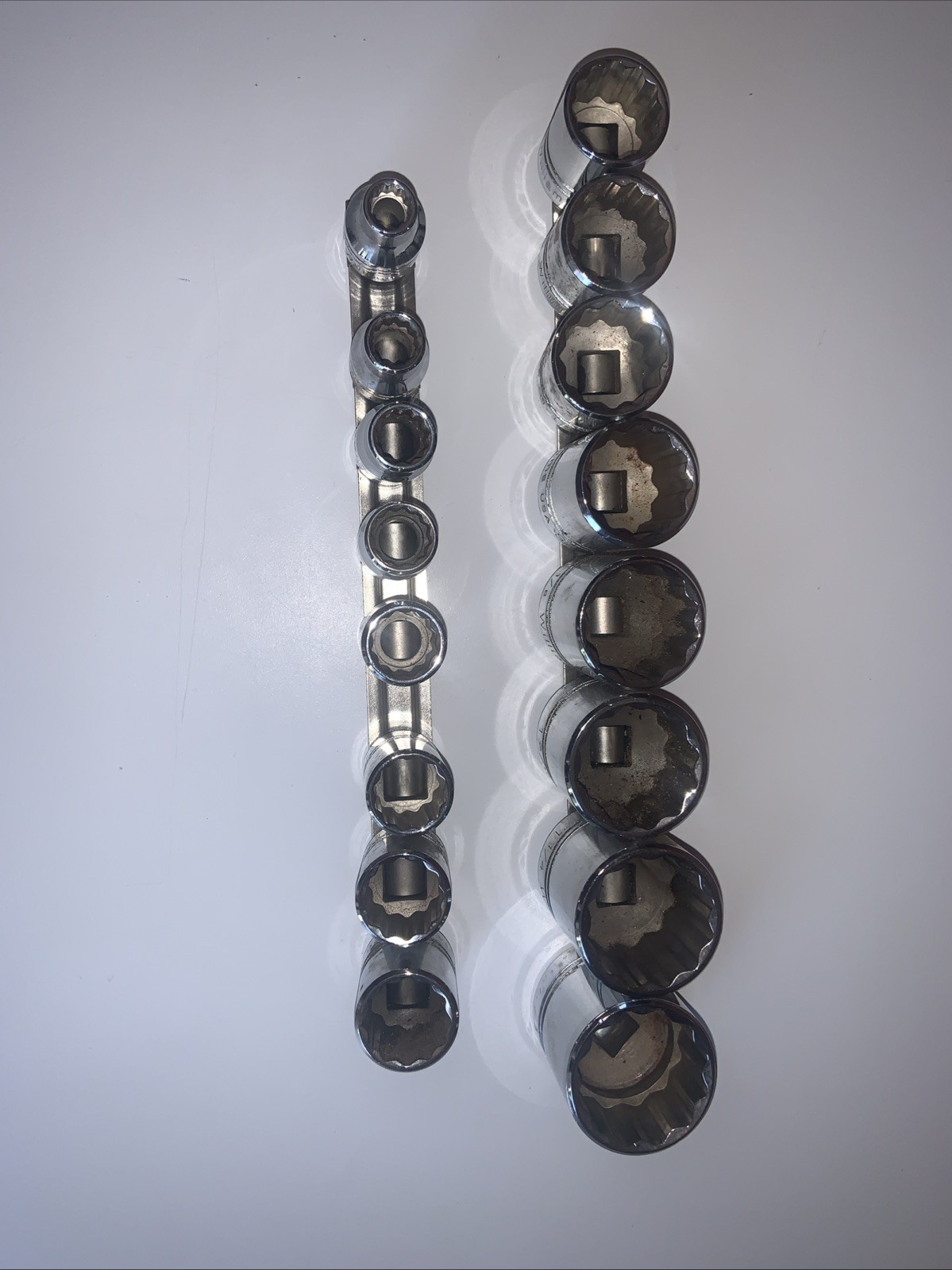 Vintage JH Williams, 1/2 Inch Drive, 16 piece, 12 Point Socket Set