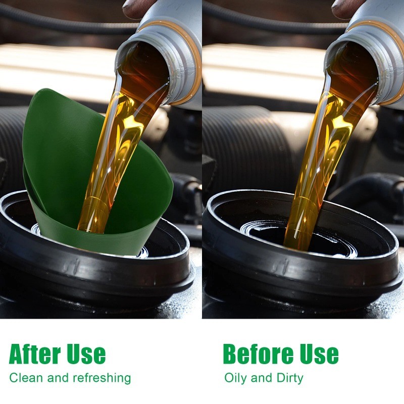 2X Universal Flexible Oil Draining Funnel Fluid Car Engine Longer Refueling Tool