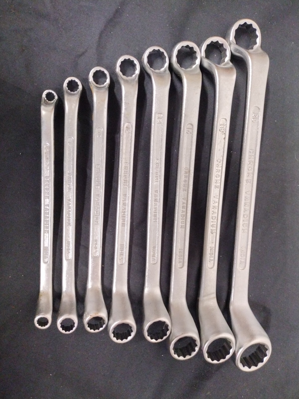 Chrome Vanadium Offset Double Box End Socket Wrenches 75 Degree Made In India
