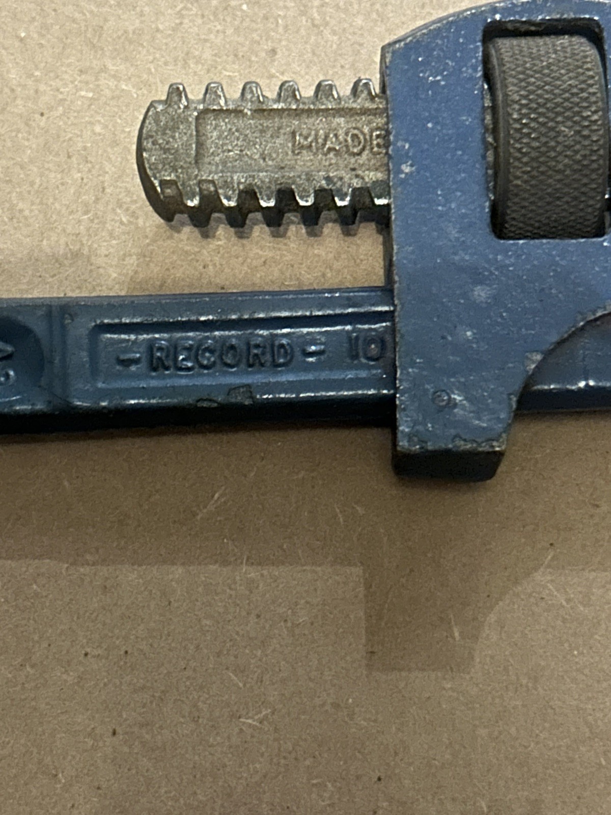 Vintage RECORD 10 inch Stillson / Wrench.