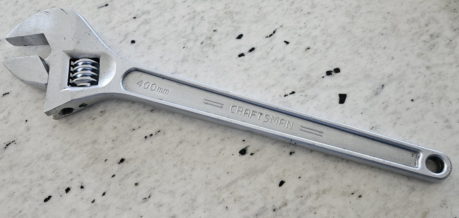 VTG CRAFTSMAN 16 INCH (400MM) NO. 44606 ADJUSTABLE WRENCH FORGED MADE IN USA