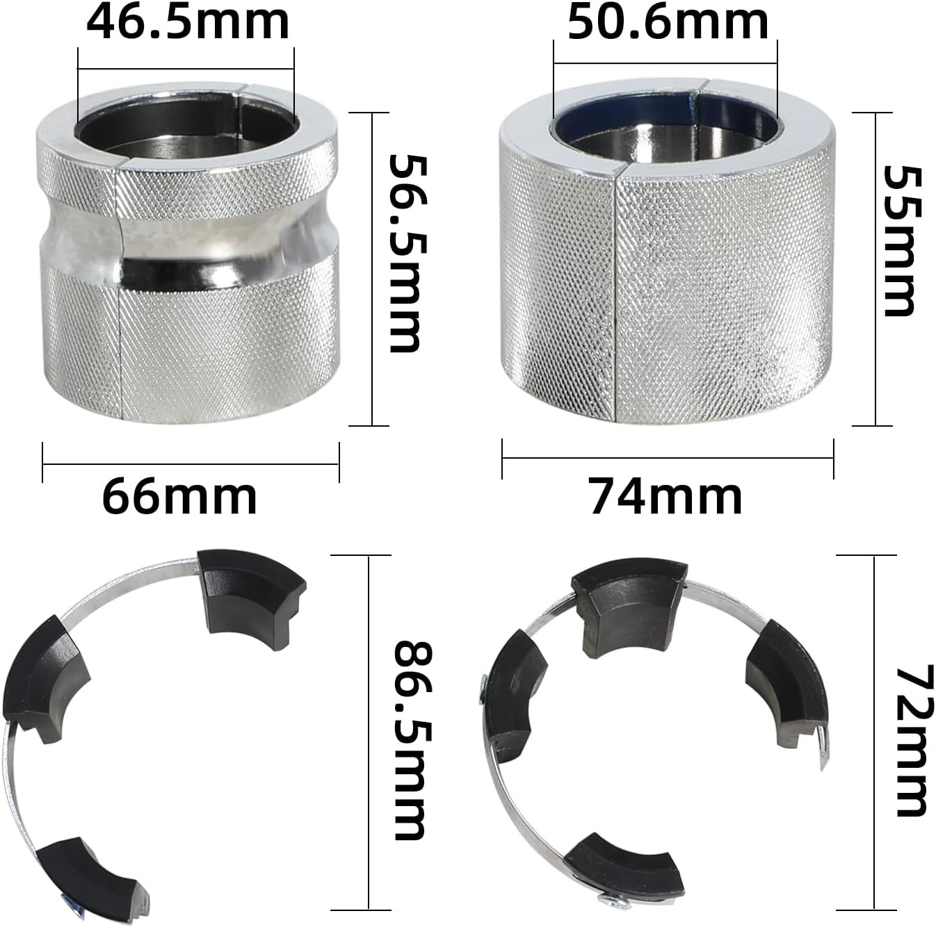 Universal Adjustable Motorcycle Fork Seal Driver Tool Kit 33-45mm 45-55mm