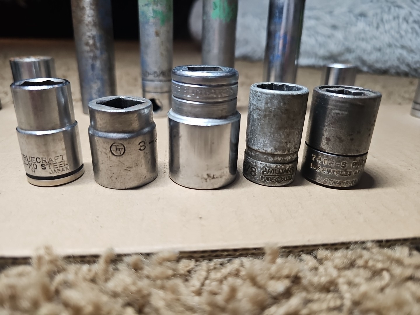 Vintage Various Socket Lot of 21 Ward’s P&C S-K TrueCraft Proto