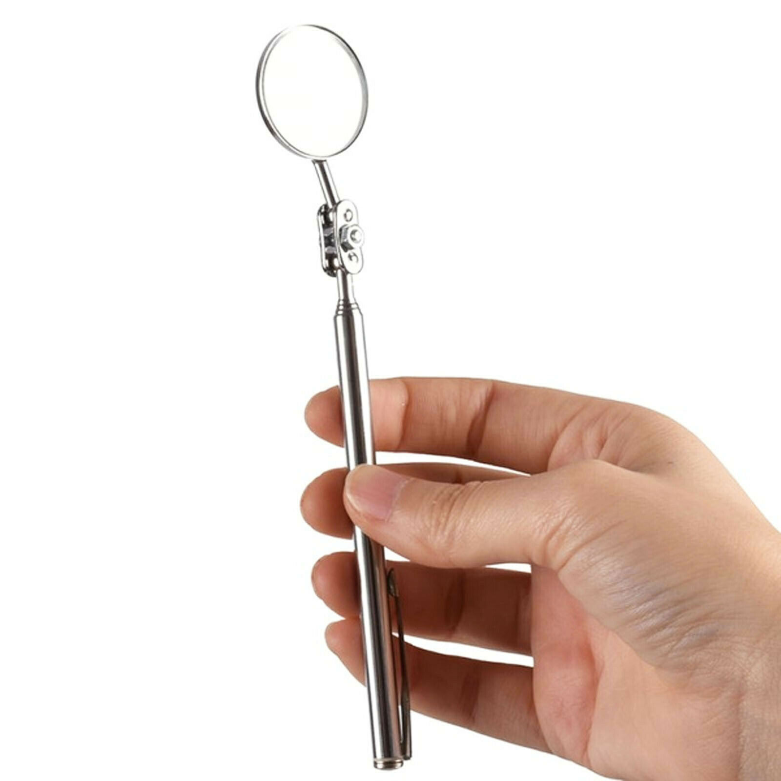 Telescopic Inspection Mirror Car Extendable Detection 360° Round Lens Hand Tool