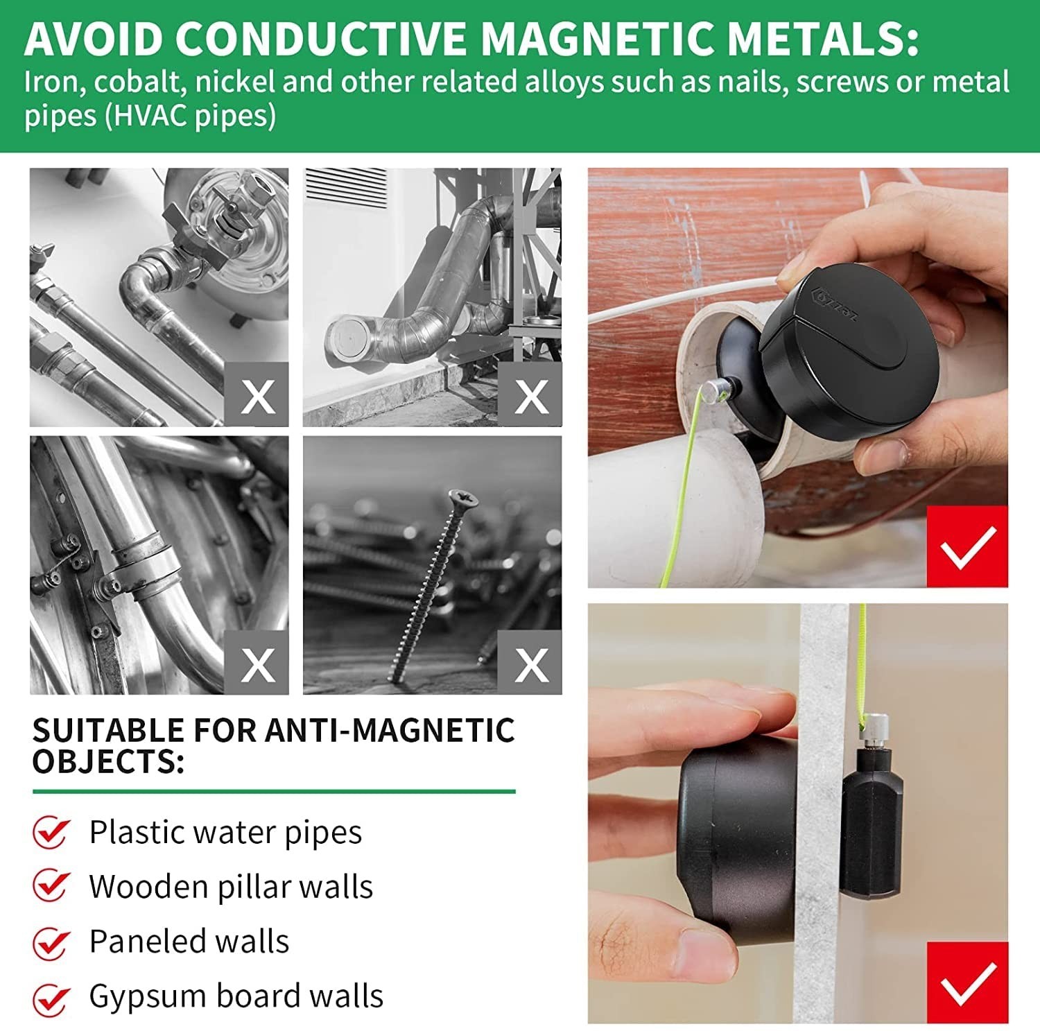 Magnetic Wire Puller Tool – Fish Tape Wire Pulling System for Electrical Cables