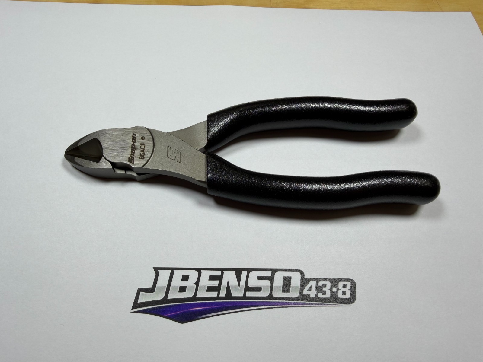 Snap-on Tools USA NEW BLACK Soft Grip 6″ Diagonal Cutter Pliers 86ACFBK