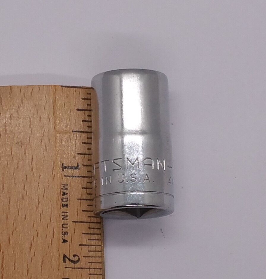 Craftsman Vintage 1/2″ Drive 15M/M 12 Point Shallow Socket V 44236 USA NOS
