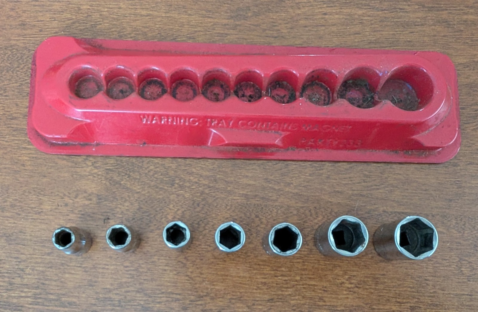 Snap-on Tools 1/4″ Drive 7pc 6pt SAE Socket Set 1/4″ – 9/16″ w/ PAKTY 233 Tray