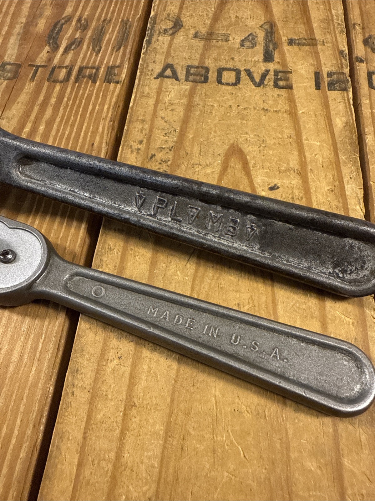 Plomb WF-21 3/8” + WF-8S 1/4″ Drive Ratchet Rare WWII-Era Pair Wright Field USA