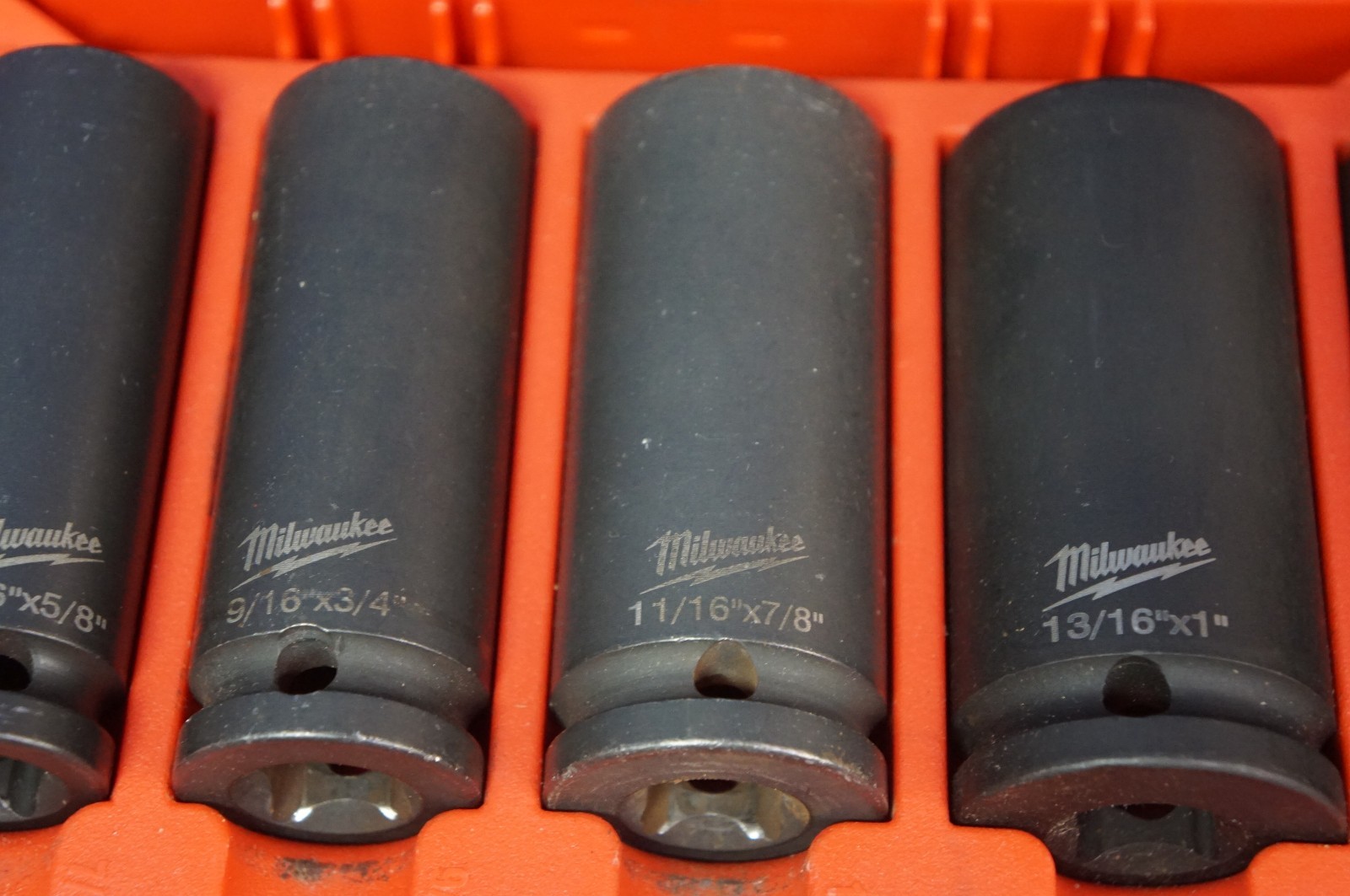 Milwaukee 49-66-5124 1/2″ Drive 6PC 12PT 2 In 1 Socket Set 3/8″-1-1/8″