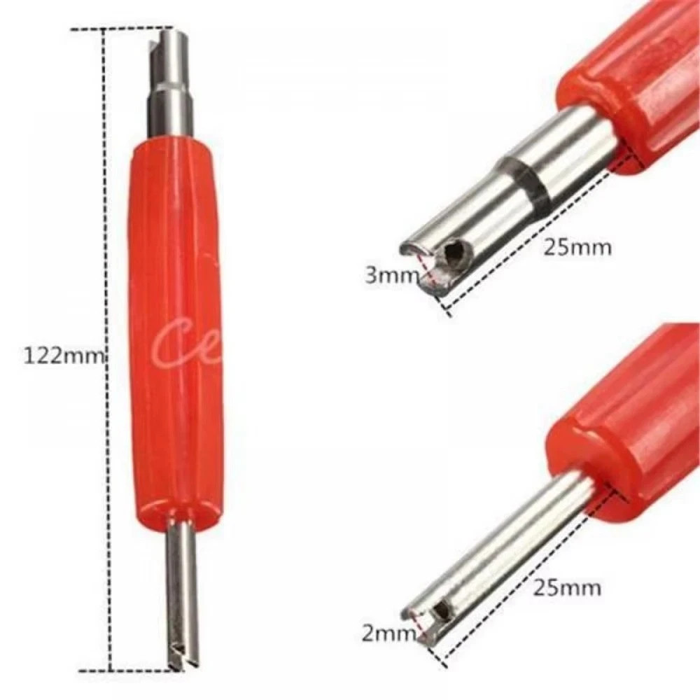Universal Tyre Valve Core Remover Tool Key Car Van Motorbike Schrader Repair