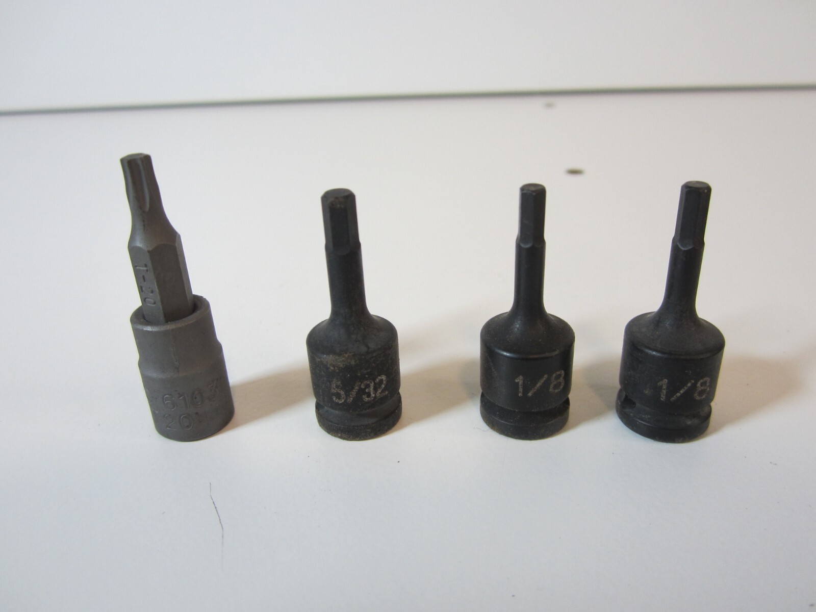 6pc GP. GREY PNEUMATIC SOCKET BIT SET 5=GP, 1=OTC NEW