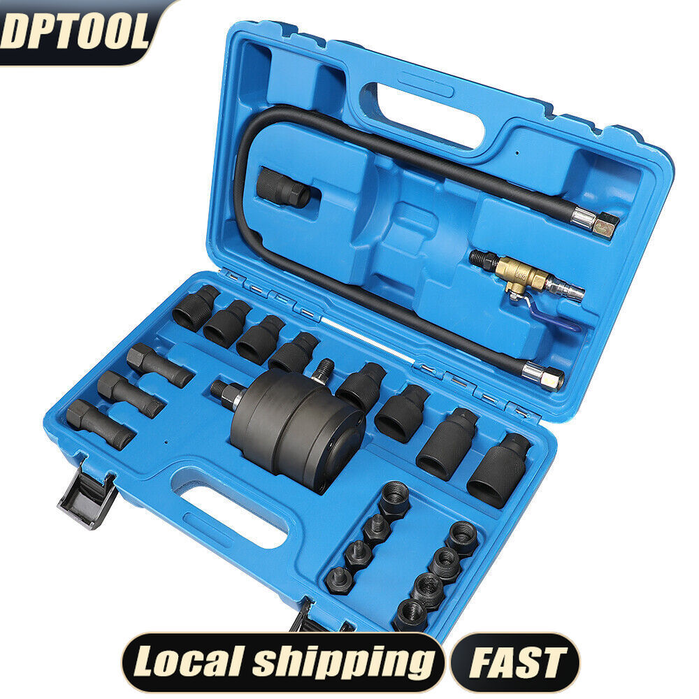 23pcs Pneumatic Labor Saving Diesel Injector Puller Extractor Removal Tool Set