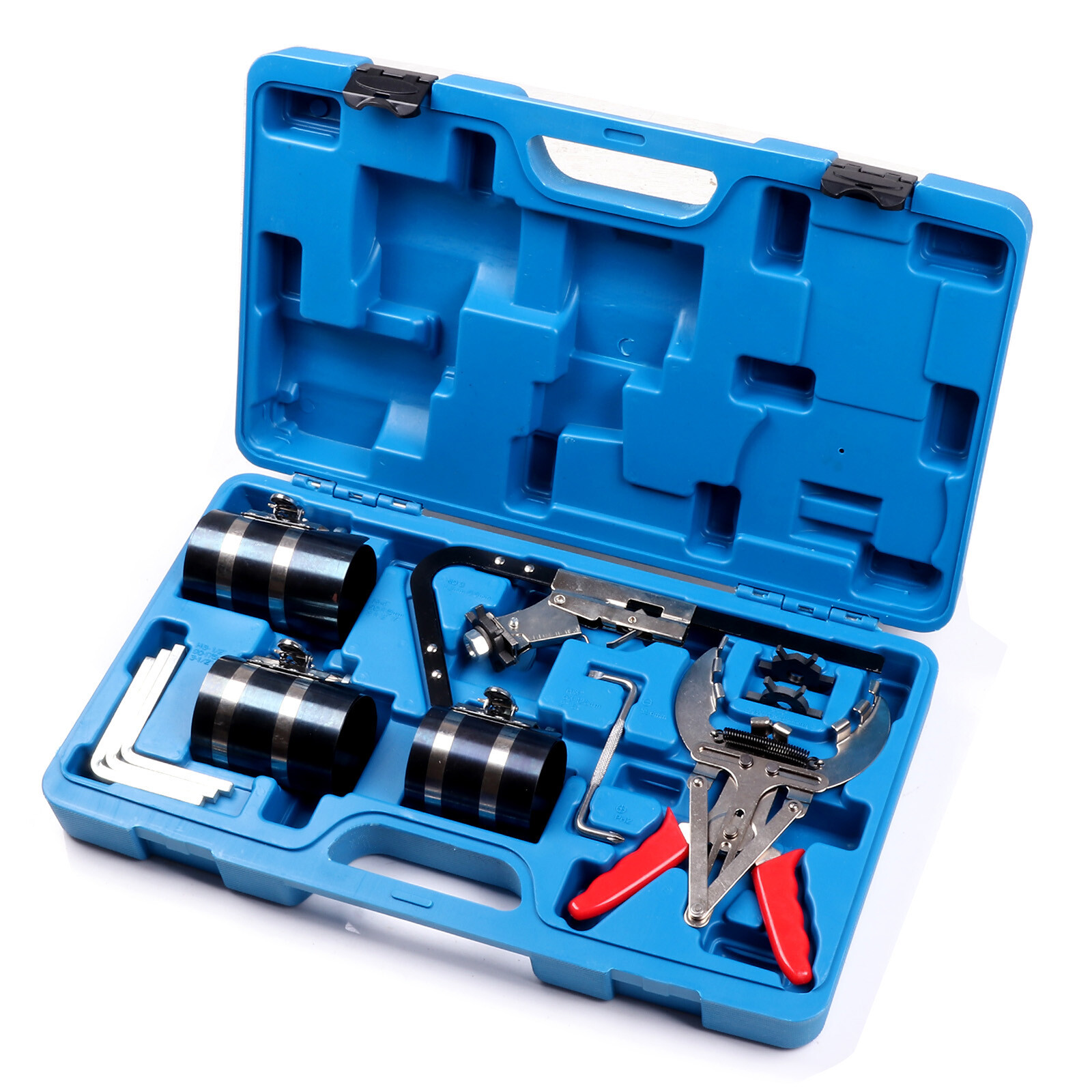 With Ring Expander, Ring Groove Cleaner Engine Piston Ring Service Tool Kit
