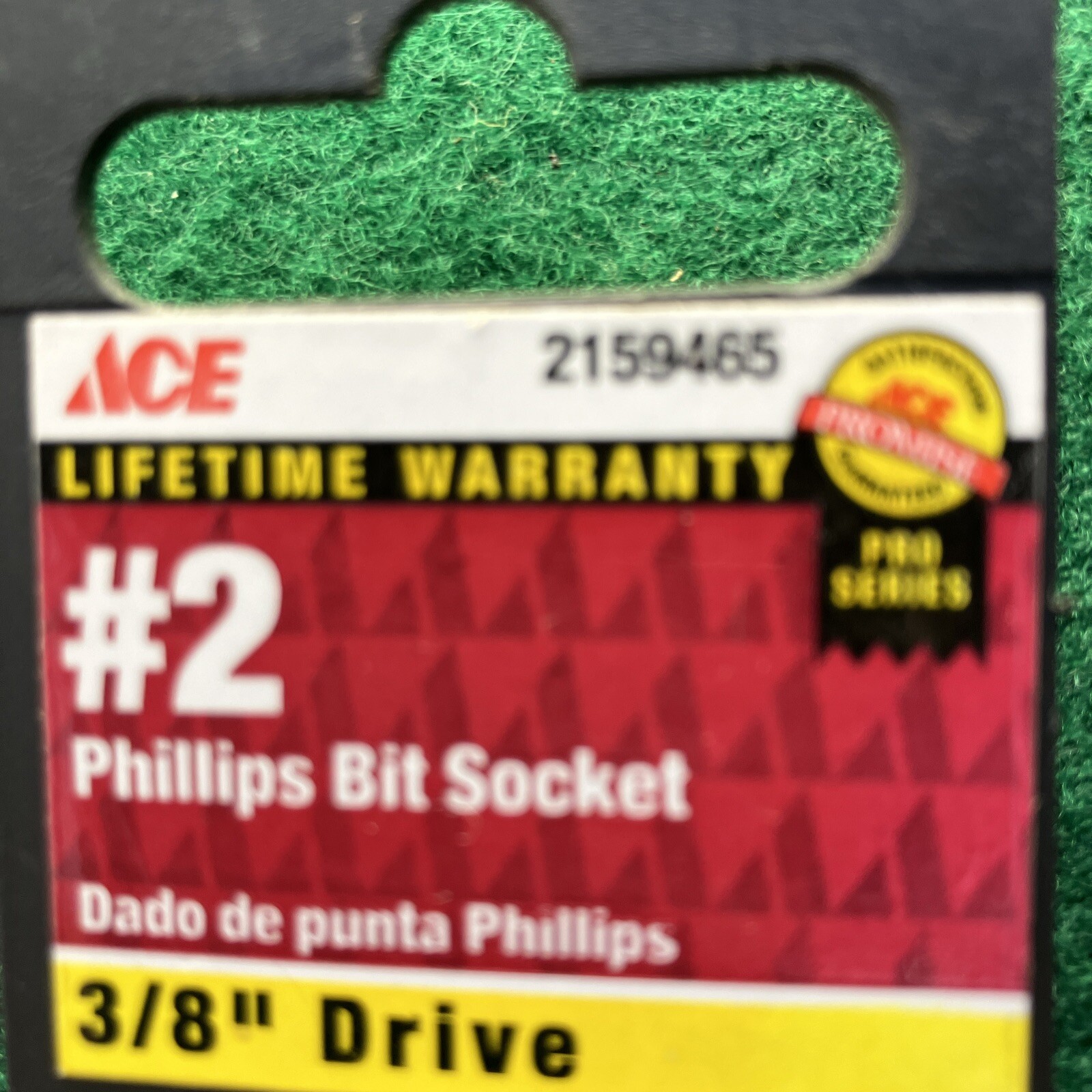 Ace 2159455 3/8″ Drive No 2 Phillips Screwdriver Socket Lifetime Warranty
