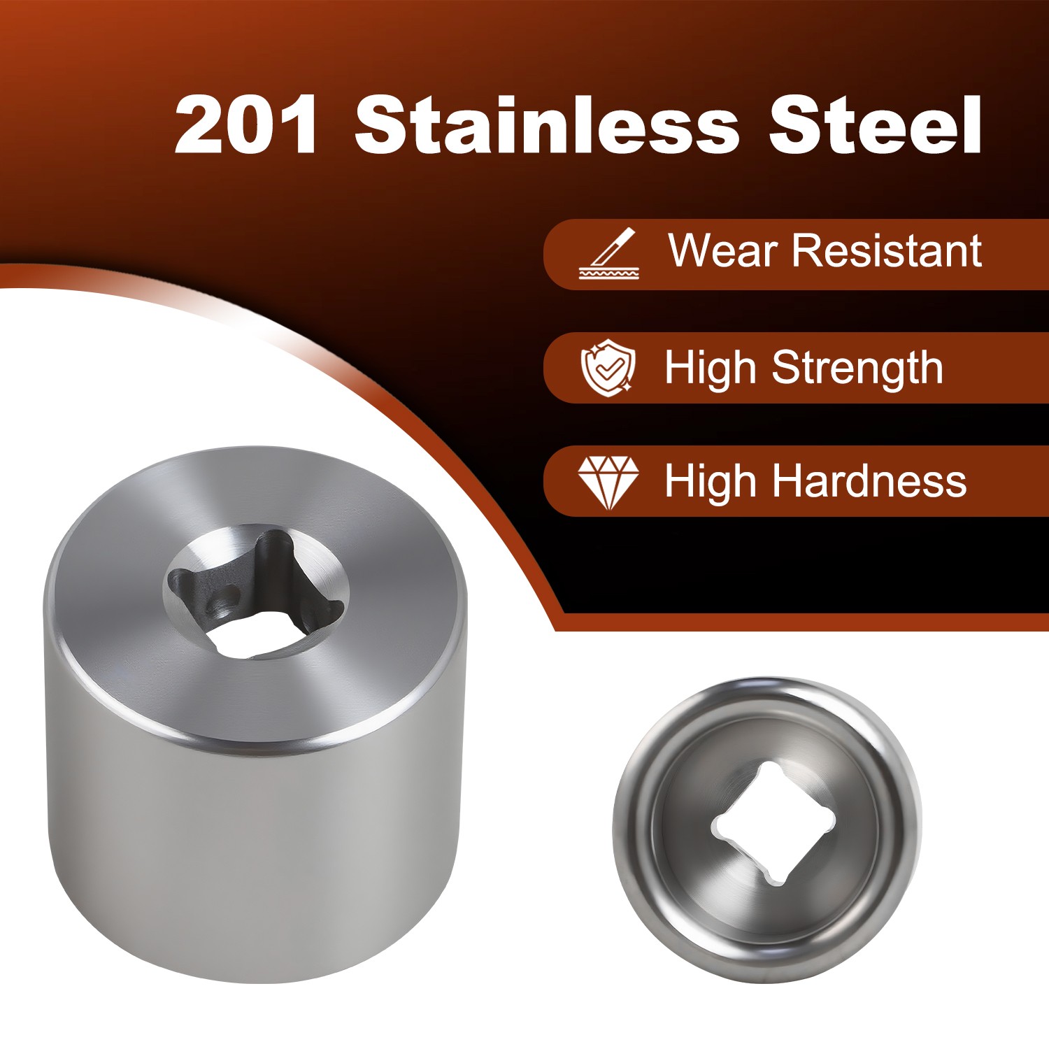 201 Stainless Steel SBC Crankshaft Turning Socket for Small Block Chevy 55-00 V8