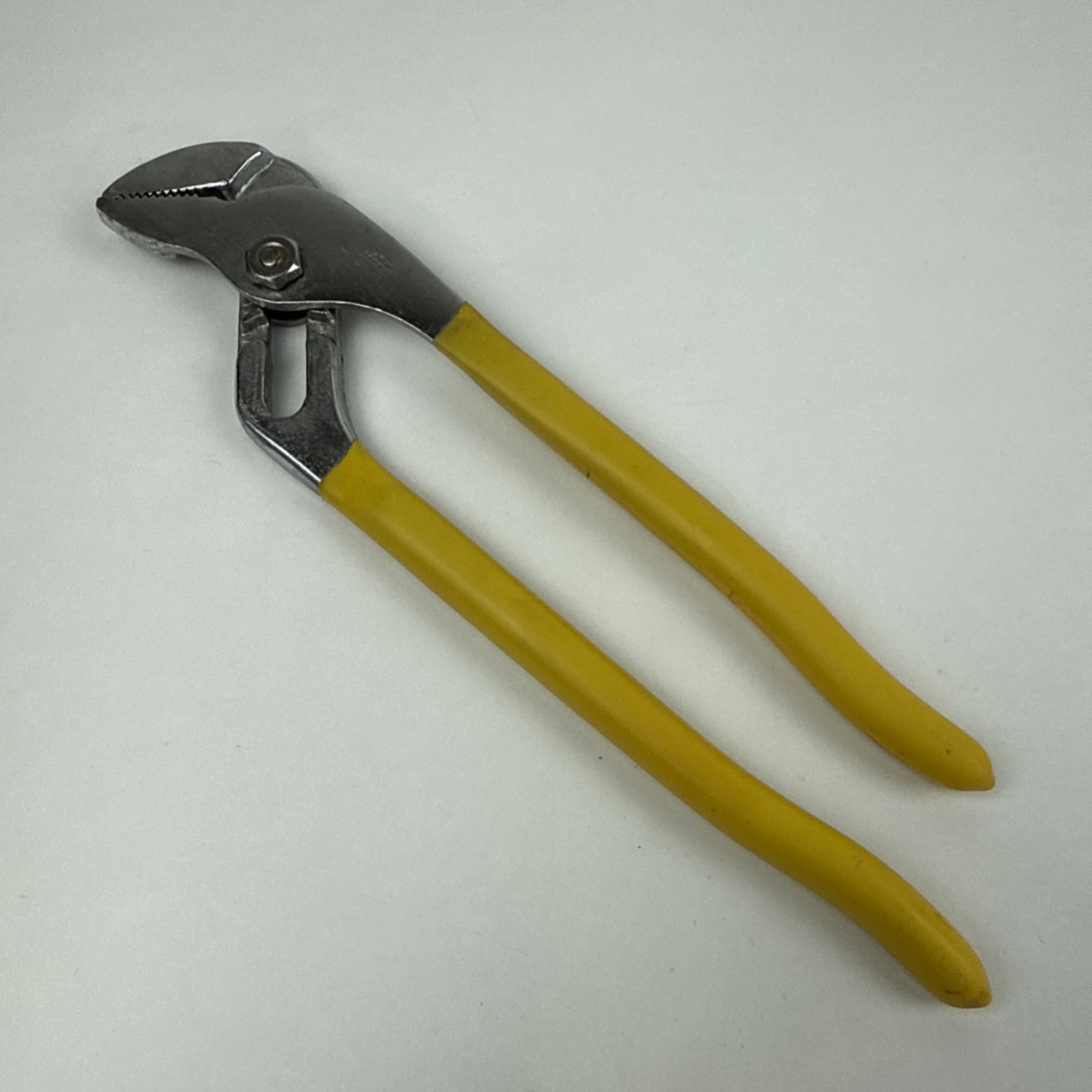 Vintage Pliers Slip Groove Joint Straight Jaw Japan 10” Jaw Opening 1 3/8”