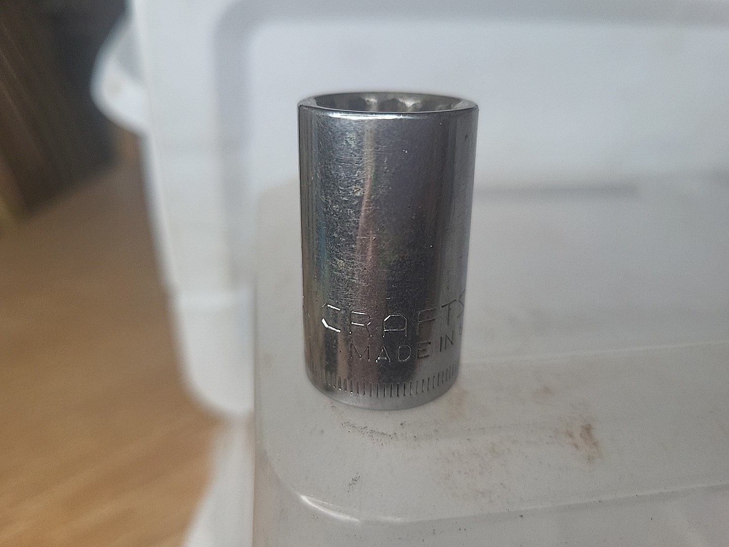 Vintage Craftsman 44236 1/2″ Drive 15 MM 12 Point Shallow Socket Metric V USA