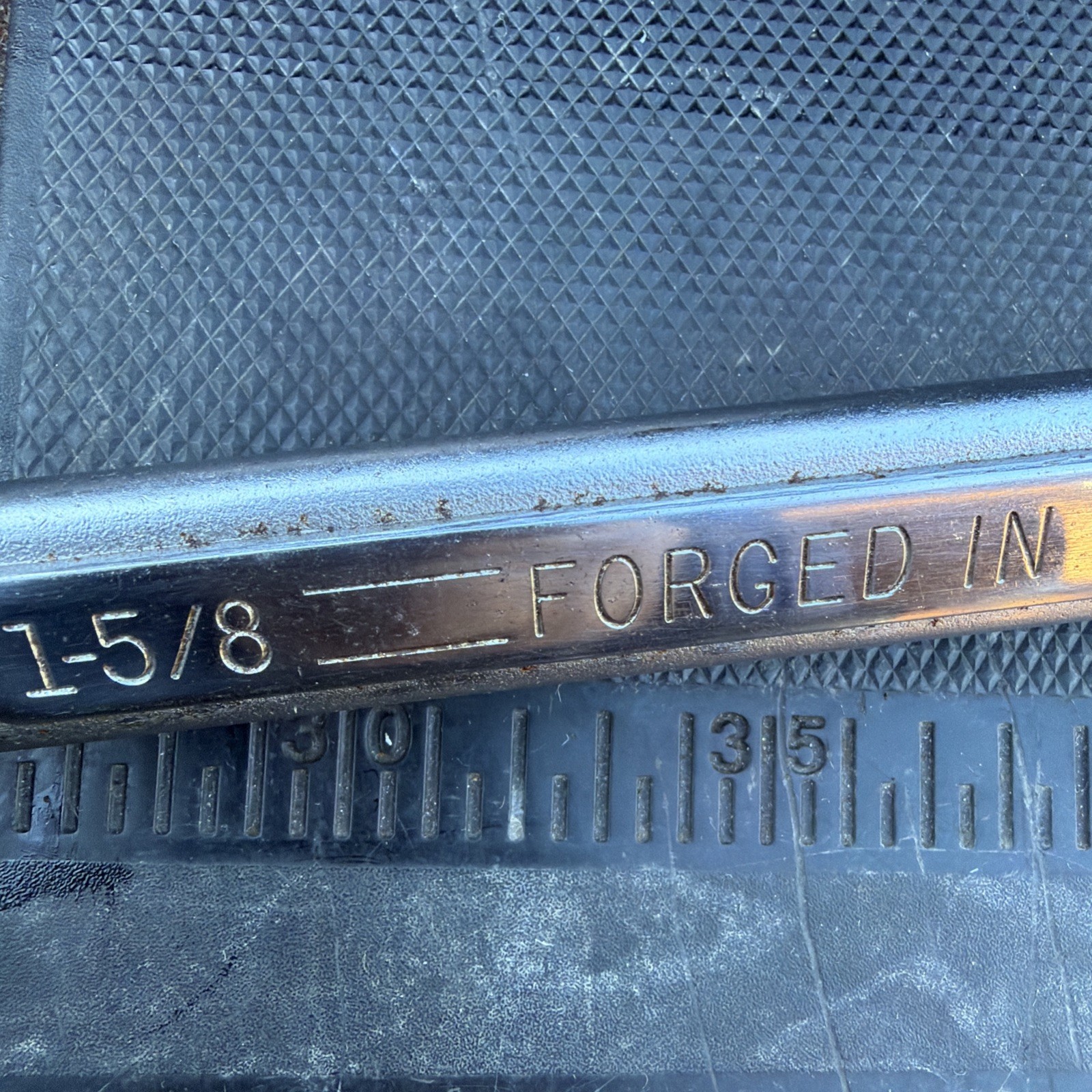 Rare Sears Craftsman USA Nos 1-5/8” X 1-11/16” Double Box End Wrench Pointy A